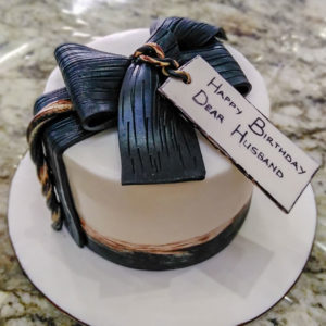 Black Bow Cake